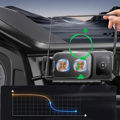 📱Last Day Special Sale 49% OFF⚡2-in-1 Foldable Car Phone Holder & Wireless Charger