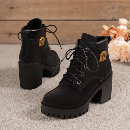 🔥Seasonal Bestsellers-2025 new British style thick-soled Martin boots