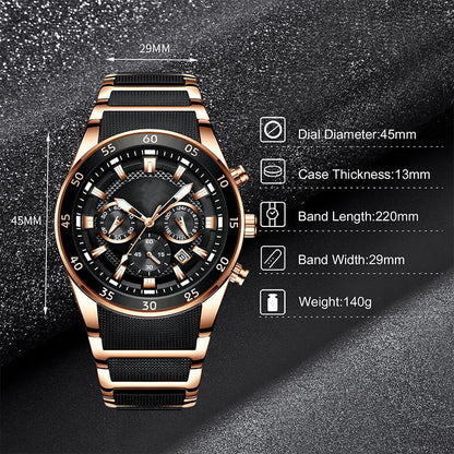 🔥LAST DAY PROMOTION - 50%OFF🔥Men's Waterproof Multifunctional Quartz Watch