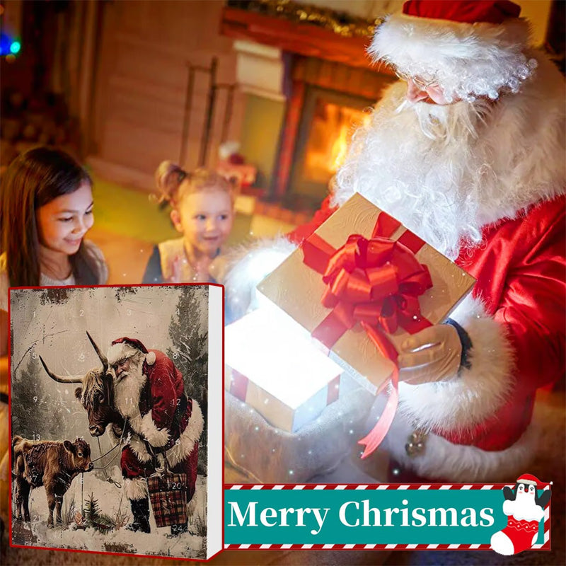 Advent Calendar with Highland Cow Design