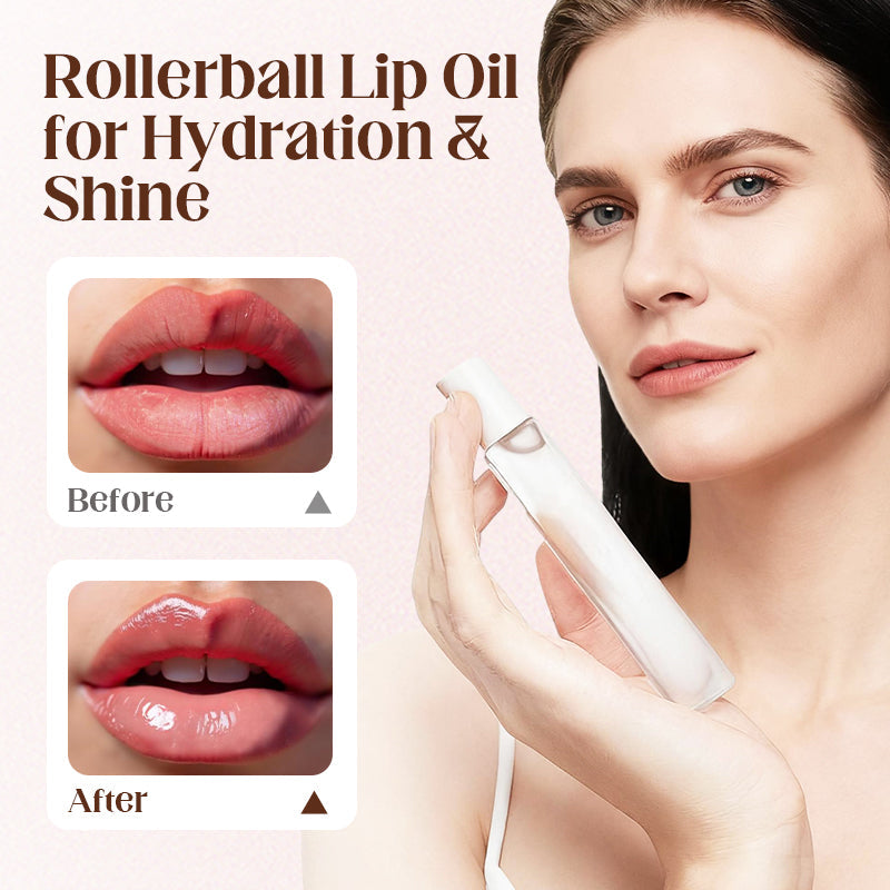 ✨ Rollerball Lip Oil for Hydration & Shine💋