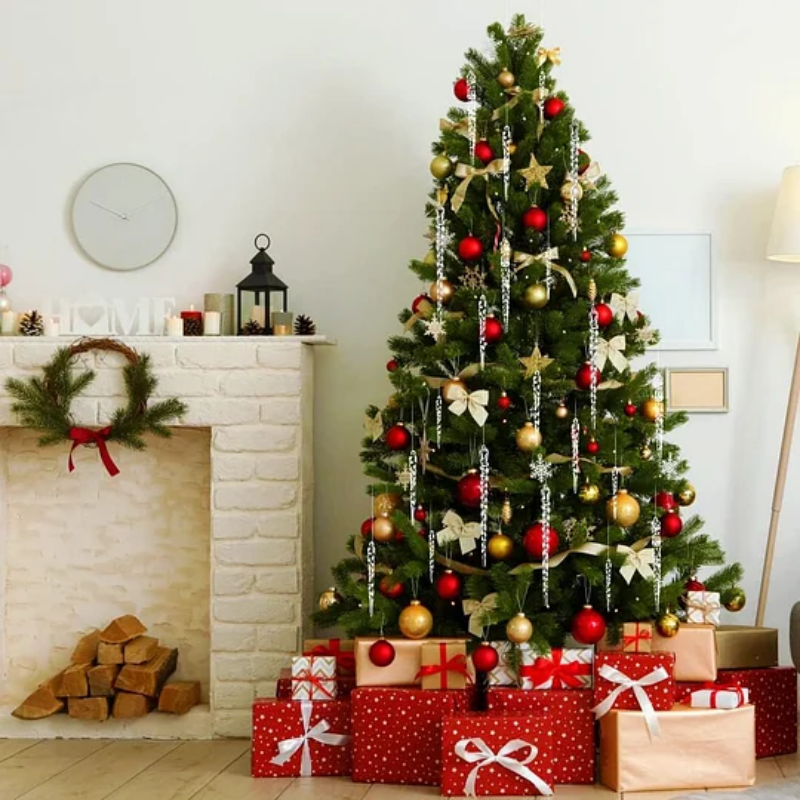 🔥LAST DAY SALE 50% OFF🔥 12PCS Glittering Christmas Tree Icicle Decorations