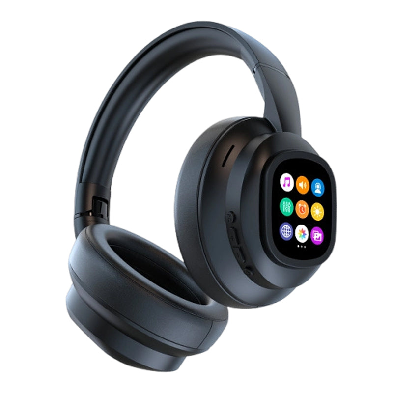 AI Bluetooth Headphones with LCD Display