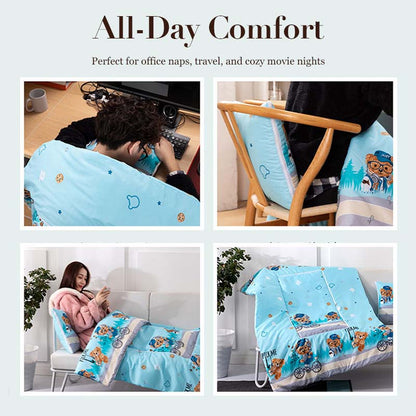 2-in-1 Stylish Soft Convertible Pillow Blanket