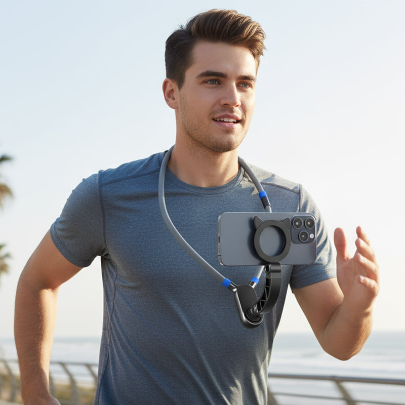 Hands-Free Magnetic Neck Phone Mount