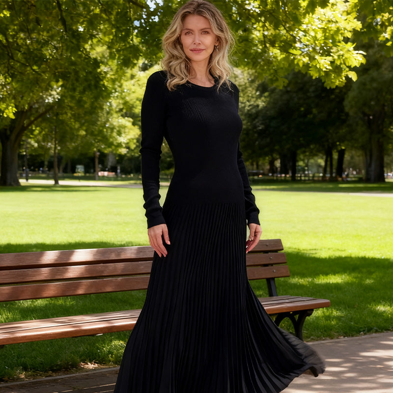 Women’s Elegant Long Sleeve Knit Dress