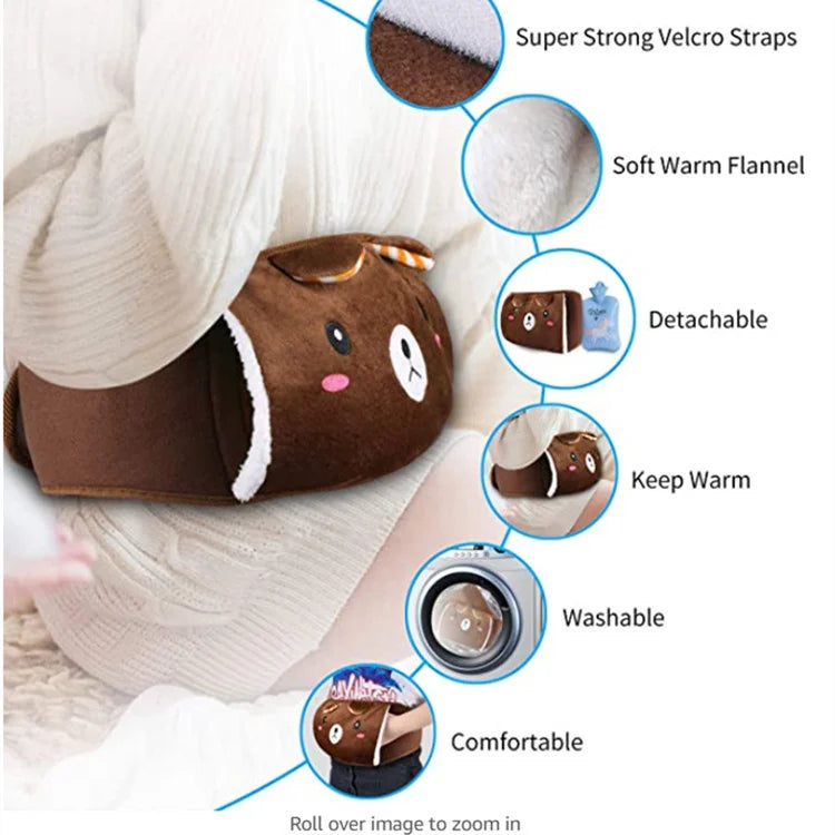 Plush Refillable Hot Water Bottle Belt
