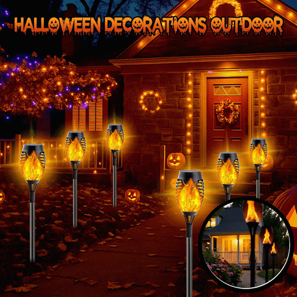 💖 Outdoor Garden Torch Solar Lamps 🏡💡