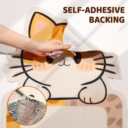 🐱🖼️ Wall-Mounted Scratching Post Without Drilling – Sustainable Felt, Built-in Toys & Space-Saving (Perfect for Scratching-Loving Cats!)