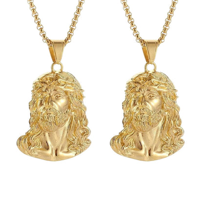 ✝️Best Gift✨Jesus Head Pendant Necklace
