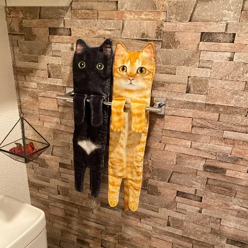 🎁LAST DAY SALE 50% OFF✨😺Cute Cat Hand Towel🐾