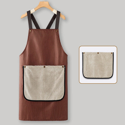 🔥Last day of the limited-time 50% off sale!🔥Cross-Back Waterproof Apron with Detachable Hand Towel