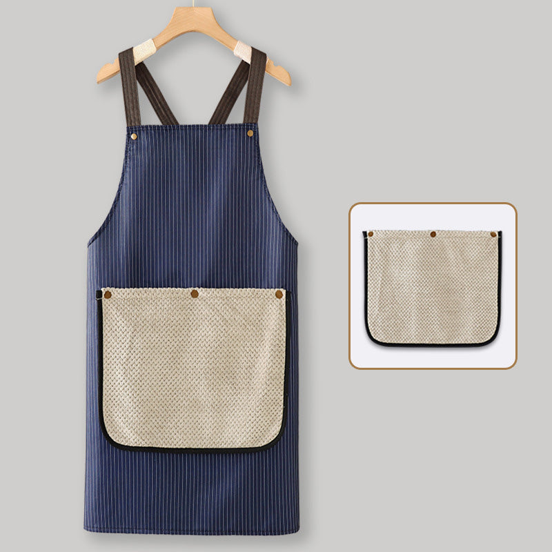 🔥Last day of the limited-time 50% off sale!🔥Cross-Back Waterproof Apron with Detachable Hand Towel