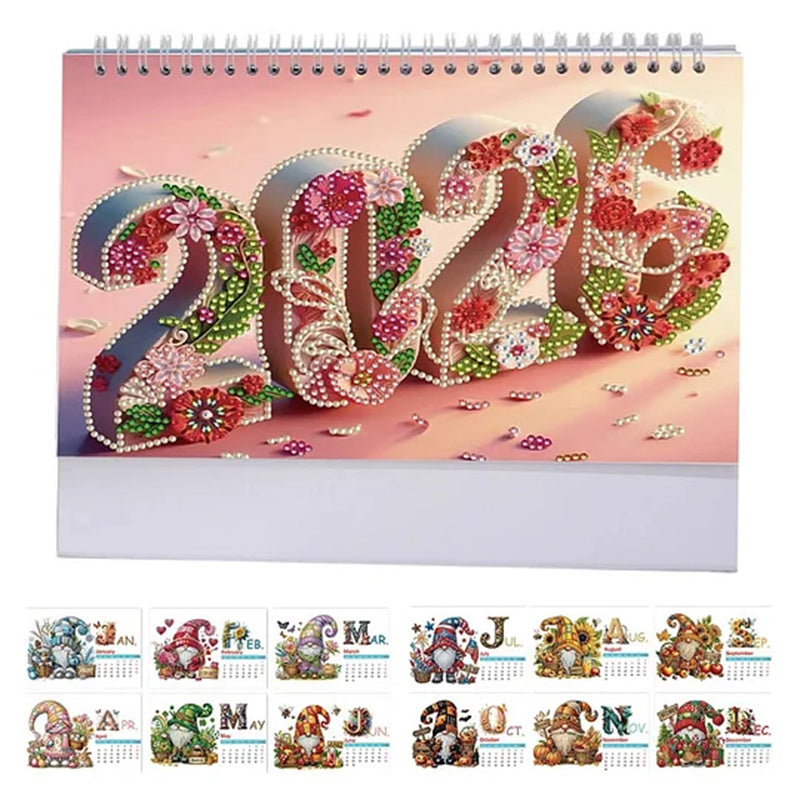🎁Last Day 49% OFF🗓️2026 Standing Desk Calendar DIY Diamond Art Painting