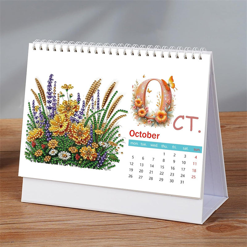 🎁Last Day 49% OFF🗓️2026 Standing Desk Calendar DIY Diamond Art Painting