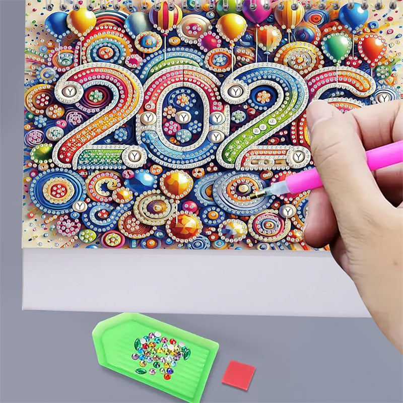 🎁Last Day 49% OFF🗓️2026 Standing Desk Calendar DIY Diamond Art Painting