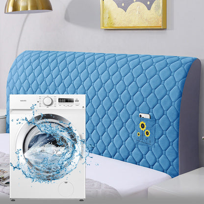 Bed Headboard Stretchy Padded Cover