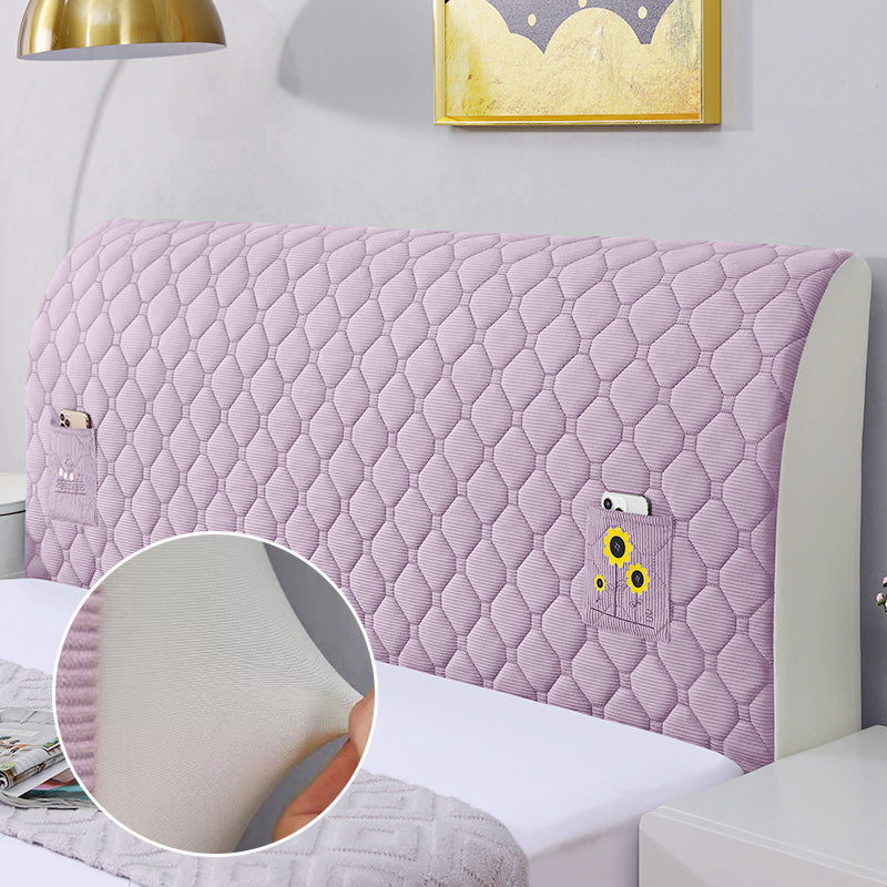 Bed Headboard Stretchy Padded Cover