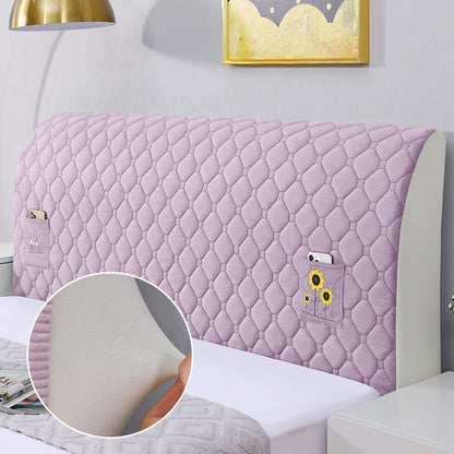 Bed Headboard Stretchy Padded Cover