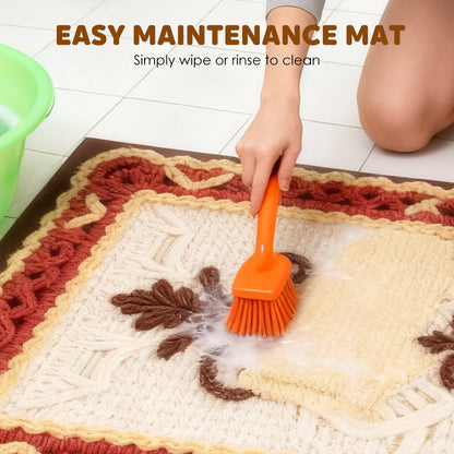 💥🎄Christmas Sale 50% OFF🎅💥3D Floral Yarn Anti-Slip Absorbent Floor Mat