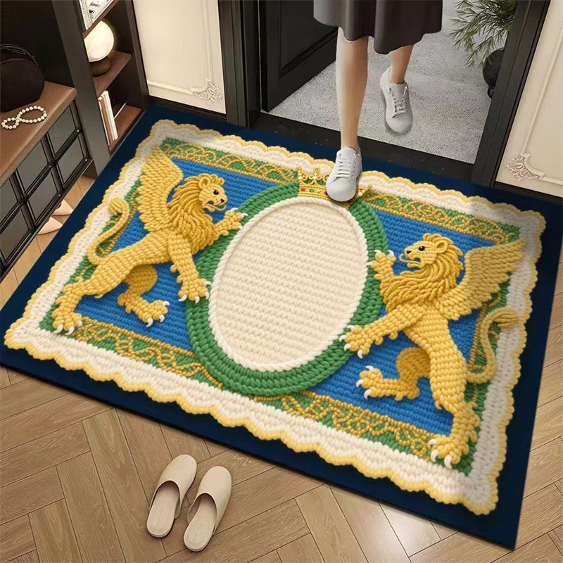 💥🎄Christmas Sale 50% OFF🎅💥3D Floral Yarn Anti-Slip Absorbent Floor Mat