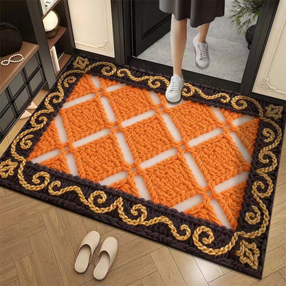 💥🎄Christmas Sale 50% OFF🎅💥3D Floral Yarn Anti-Slip Absorbent Floor Mat