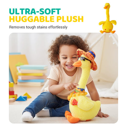Interactive Talking & Dancing Duck Plush Toy