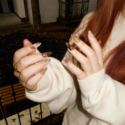 💥Christmas Sale 50% OFF💥30 PCS Handcrafted Almond Press-On Nails Set💅