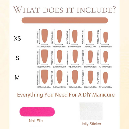 💥Christmas Sale 50% OFF💥30 PCS Handcrafted Almond Press-On Nails Set💅