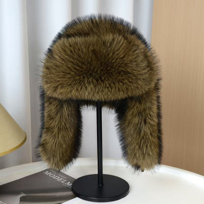 🎁Women's Fluffy Trapper Hat with Ear Flaps🔥