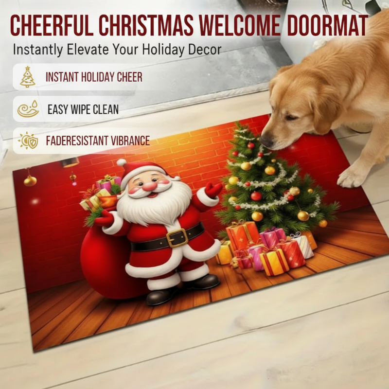 🎅🏻Cheerful Christmas Welcome Doormat