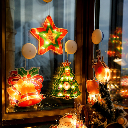 ⛄Christmas Pre-Sale 50% OFF🎄 Christmas Window Hanging Lights💡Christmas Window Hanging Lights