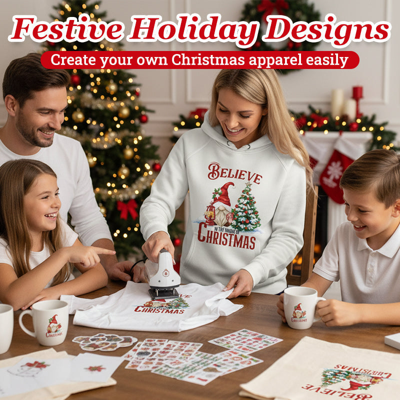 Christmas Themed Heat Transfer Sticker