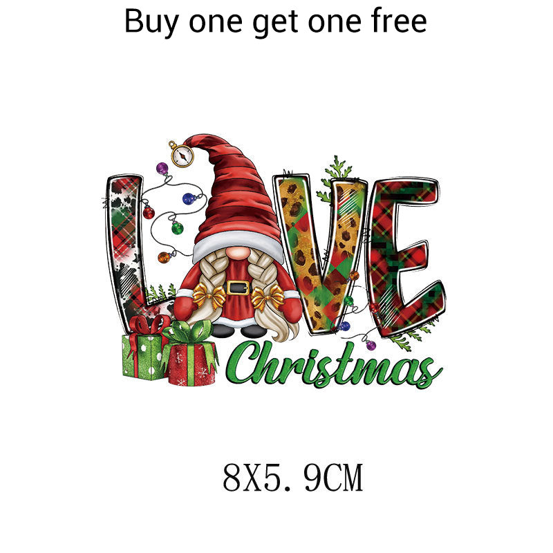 Christmas Themed Heat Transfer Sticker