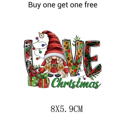 Christmas Themed Heat Transfer Sticker