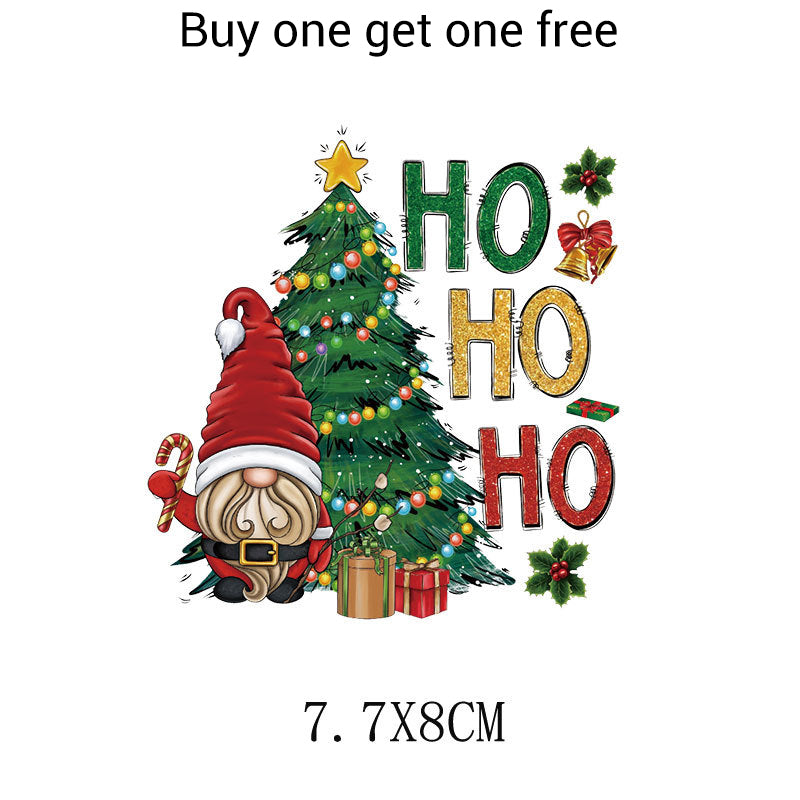 Christmas Themed Heat Transfer Sticker