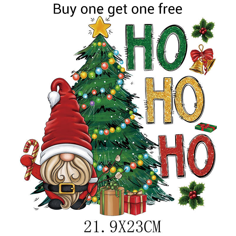 Christmas Themed Heat Transfer Sticker