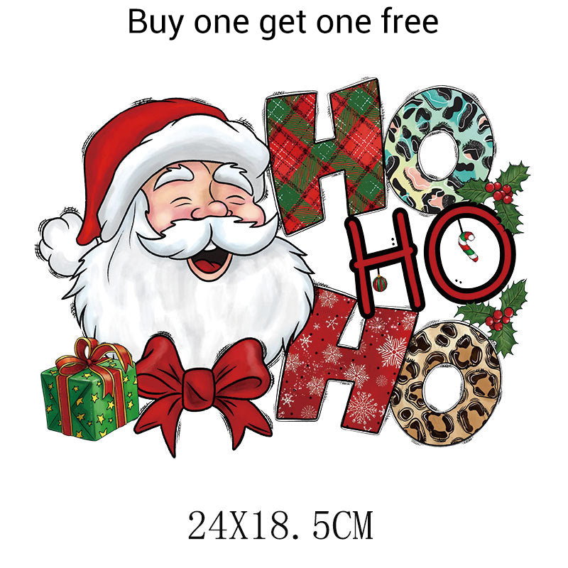 Christmas Themed Heat Transfer Sticker