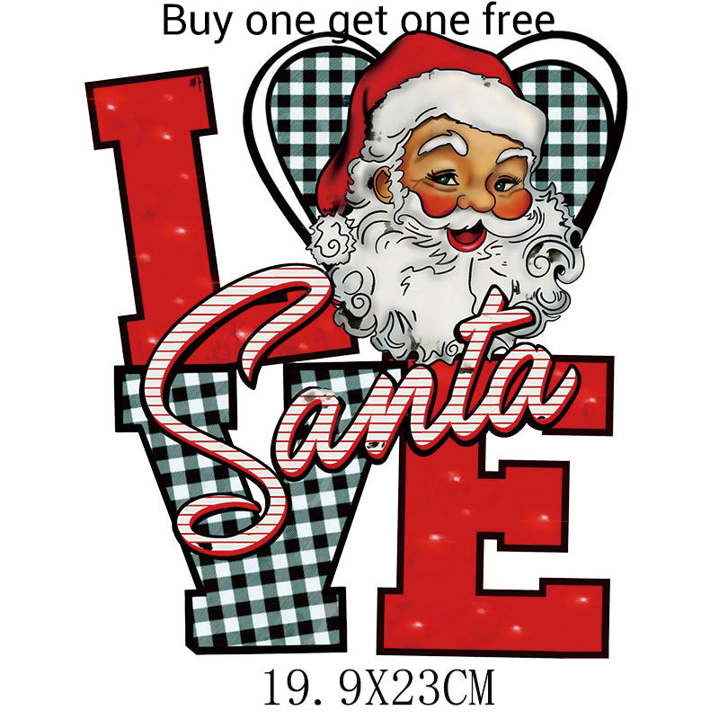 Christmas Themed Heat Transfer Sticker