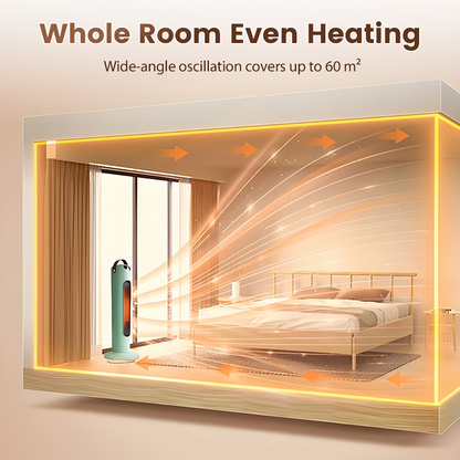 🔥 50% OFF & Free Shipping🚀2000W Instant Warmth Space Heater - Winter's Ultimate Defense! ❄️