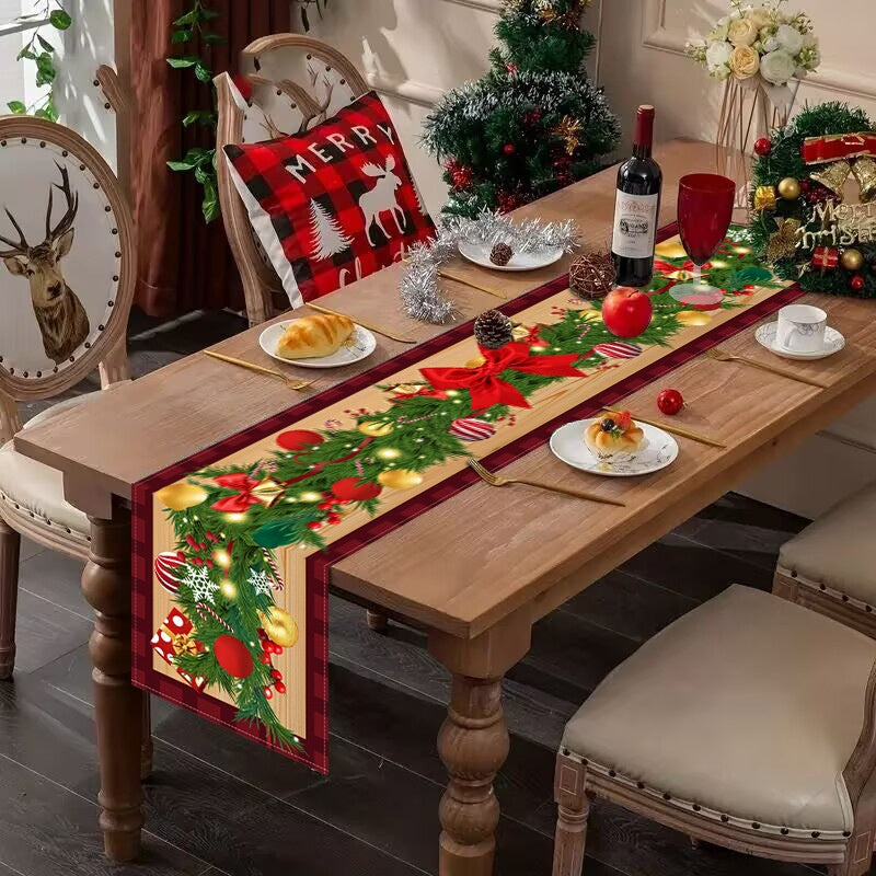 Decorative Christmas & Thanksgiving Table Runner