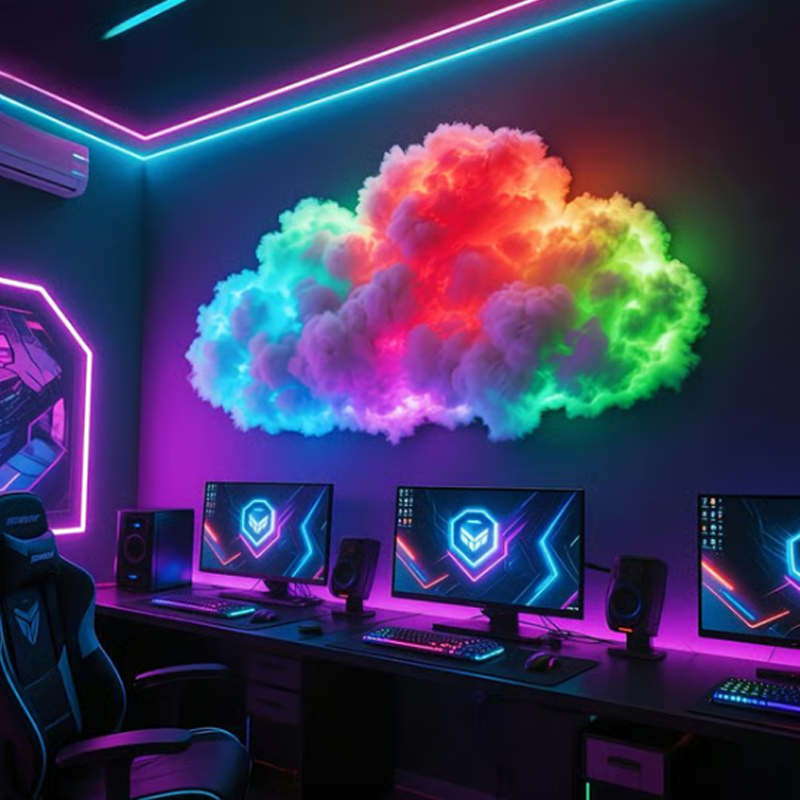 ⏳Limited-time 50% off⏰DIY USB-Powered Thundercloud LED Light Decor🌈☁️