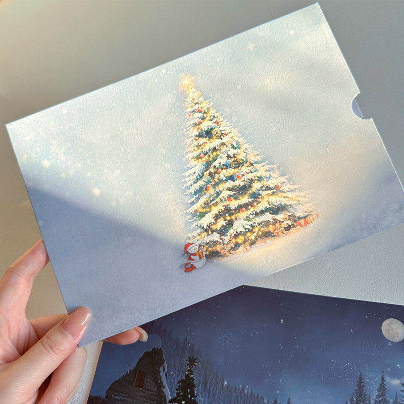 ✨ Creative Christmas Greeting Card with Temperature Change