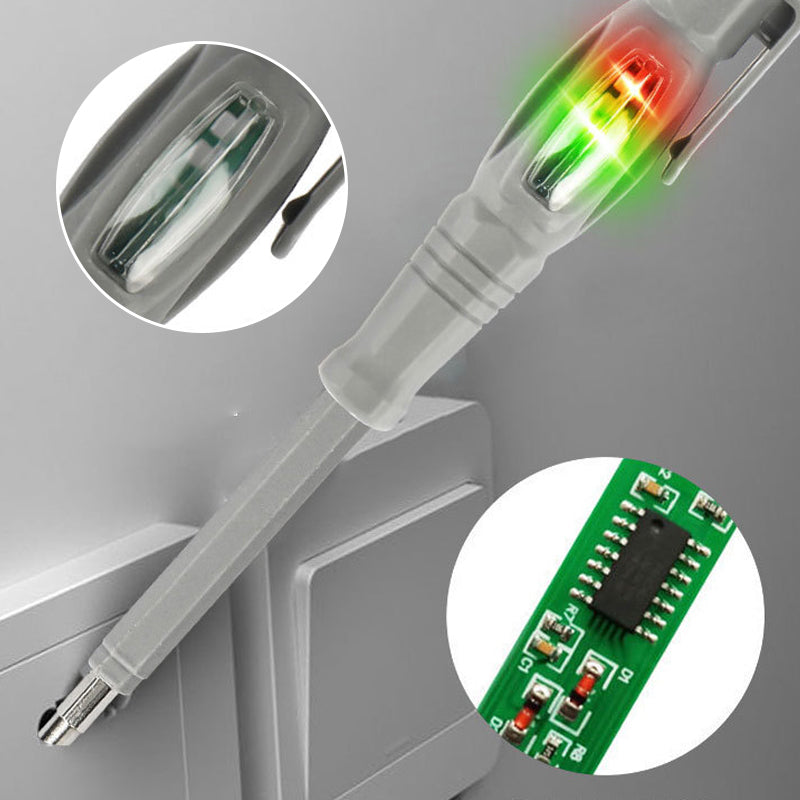 Dual-Use Screwdriver-Type Voltage Tester with Light Display
