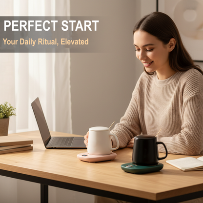 Smart Digital Display Heated Coaster