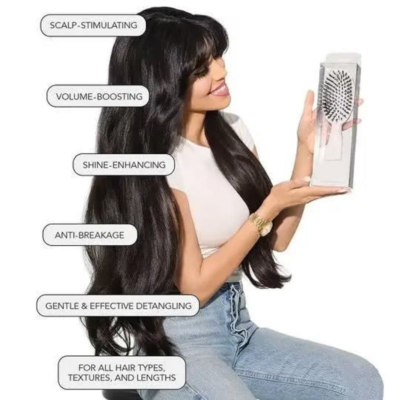 📢💥BLACK FRIDAY SPECIAL PRICE💖🔥Anti-Static Air Cushion Detangling Brush- Smoother, Stronger, Shinier Hair - Boar Bristle Brush