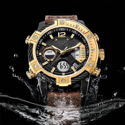 ⏰Black Friday Sale 50% OFF💥💥Multifunctional Dual Display 3ATM Waterproof Men's Quartz Sports Watch
