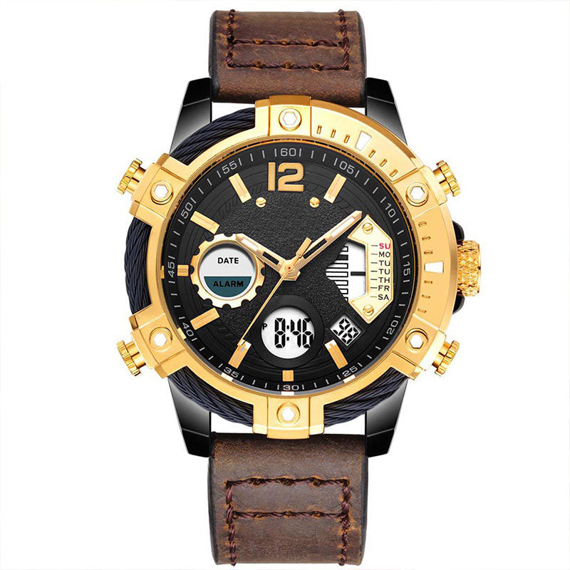 ⏰Black Friday Sale 50% OFF💥💥Multifunctional Dual Display 3ATM Waterproof Men's Quartz Sports Watch