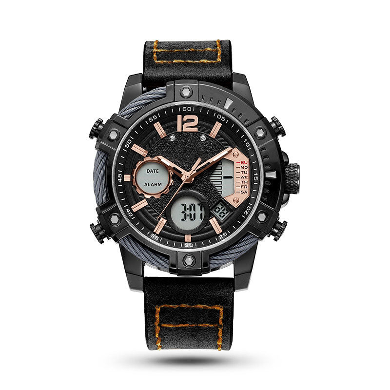 ⏰Black Friday Sale 50% OFF💥💥Multifunctional Dual Display 3ATM Waterproof Men's Quartz Sports Watch