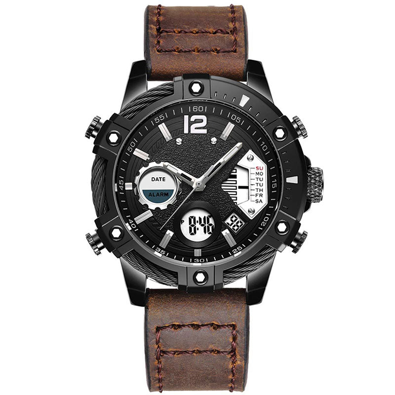 ⏰Black Friday Sale 50% OFF💥💥Multifunctional Dual Display 3ATM Waterproof Men's Quartz Sports Watch